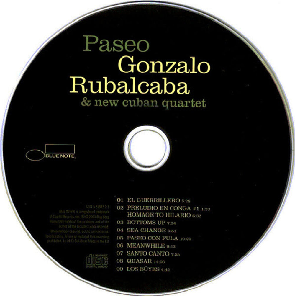 Gonzalo Rubalcaba – Paseo (CD)