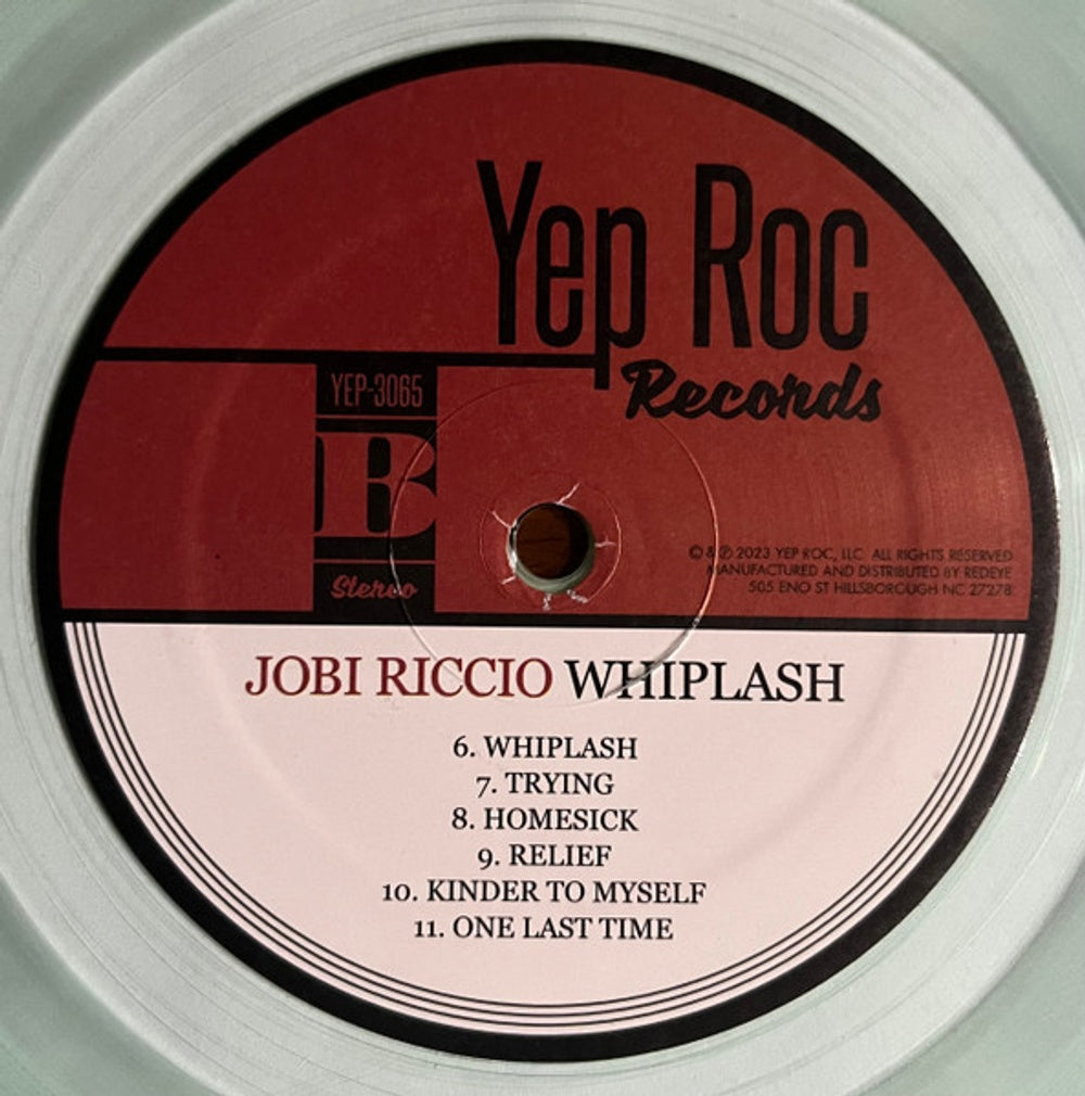 Jobi Riccio – Whiplash (LP Clear Vinyl)