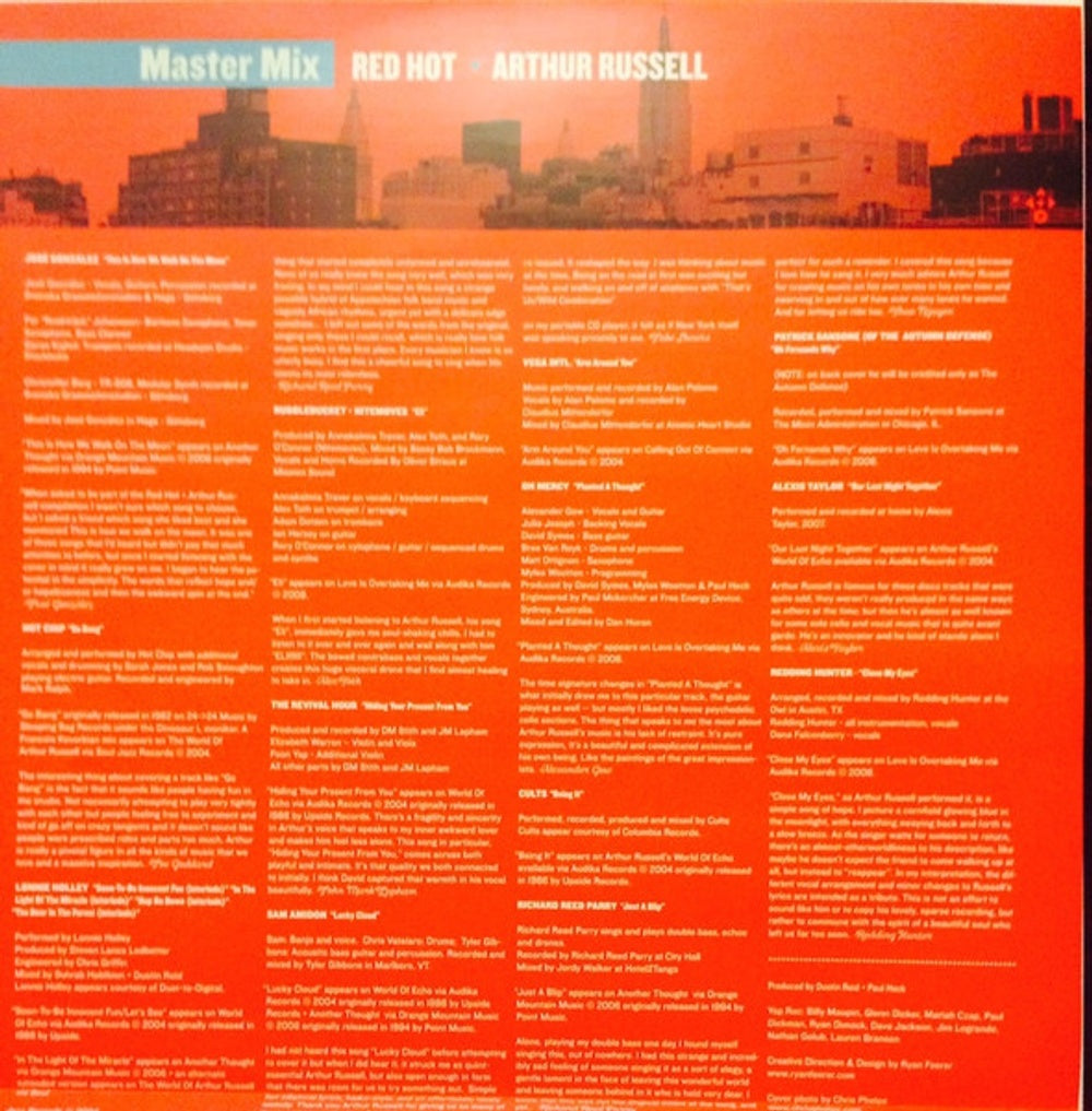 Master Mix - Red Hot & Arthur Russell (3-LP Vinyl)