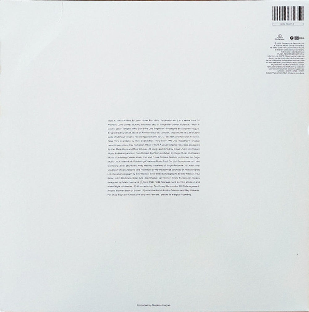 Pet Shop Boys – Please (LP Vinyl)