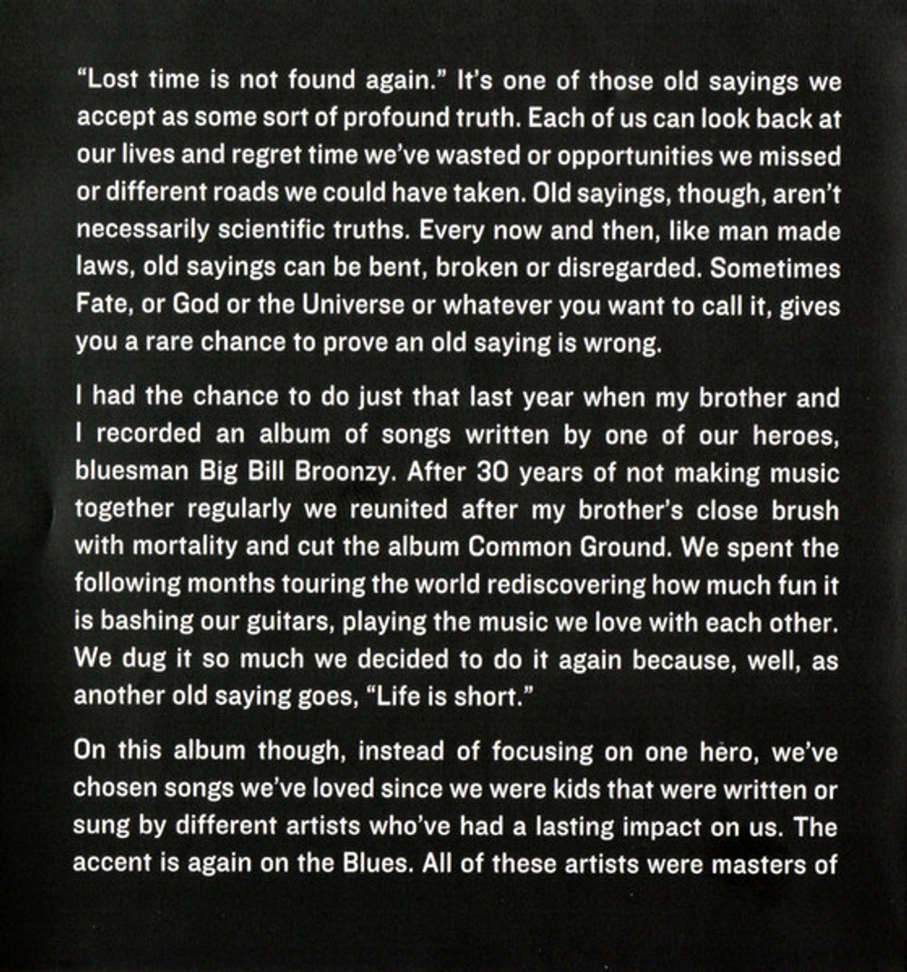 Dave Alvin and Phil Alvin – Lost Time (CD)