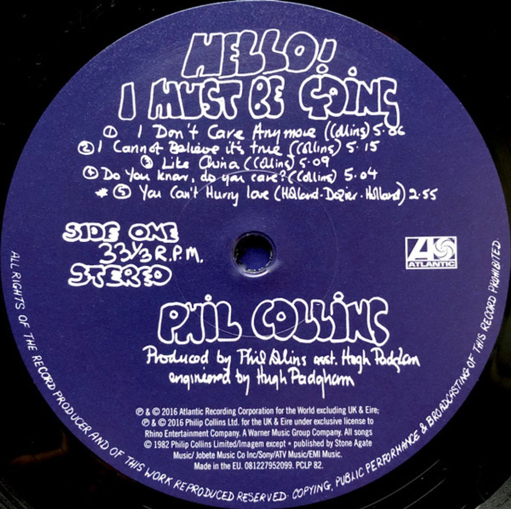 Phil Collins – Hello I Must Be Going!: Remastered (LP Vinyl)
