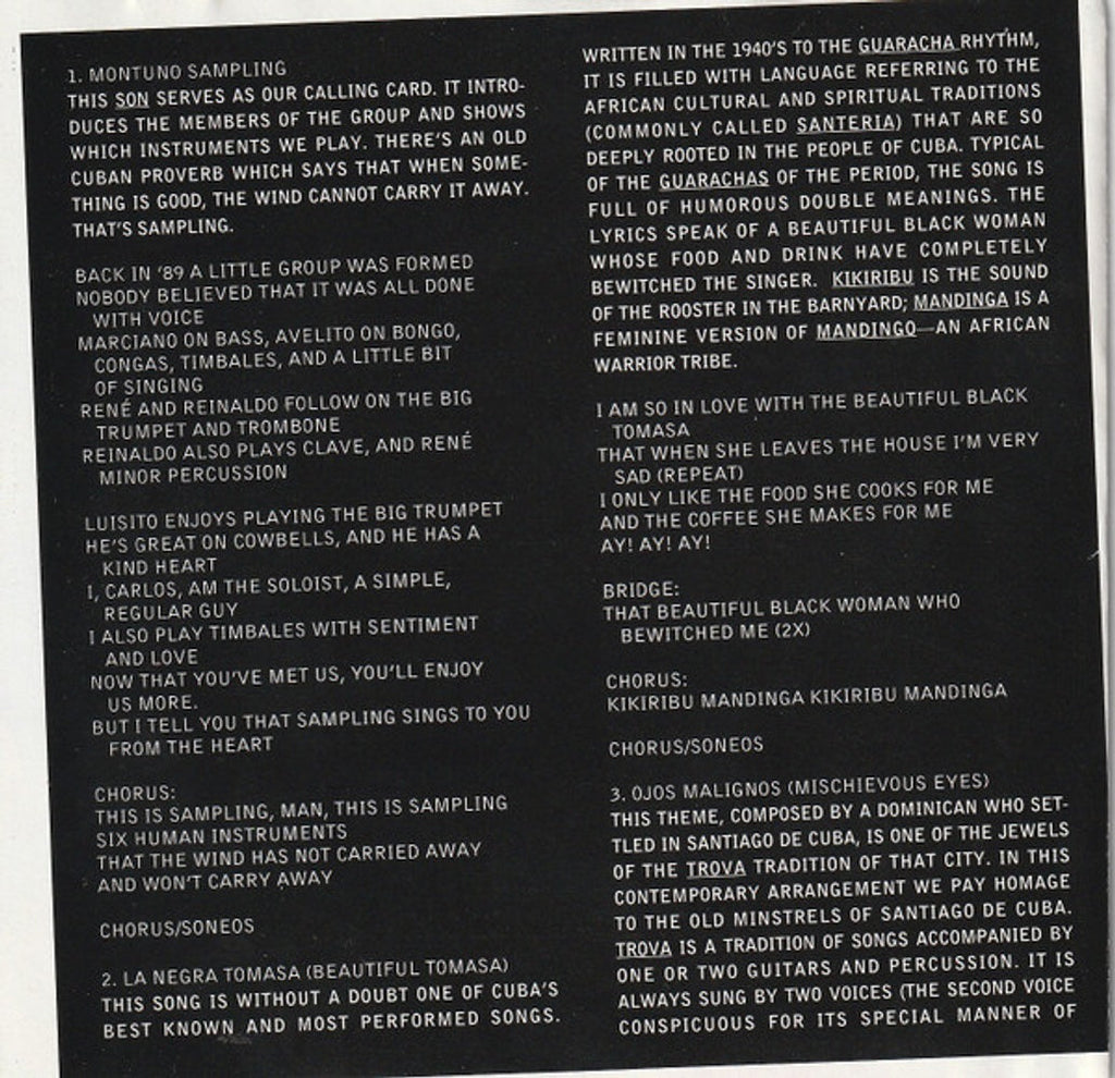 Vocal Sampling – Una Forma Mas (CD)