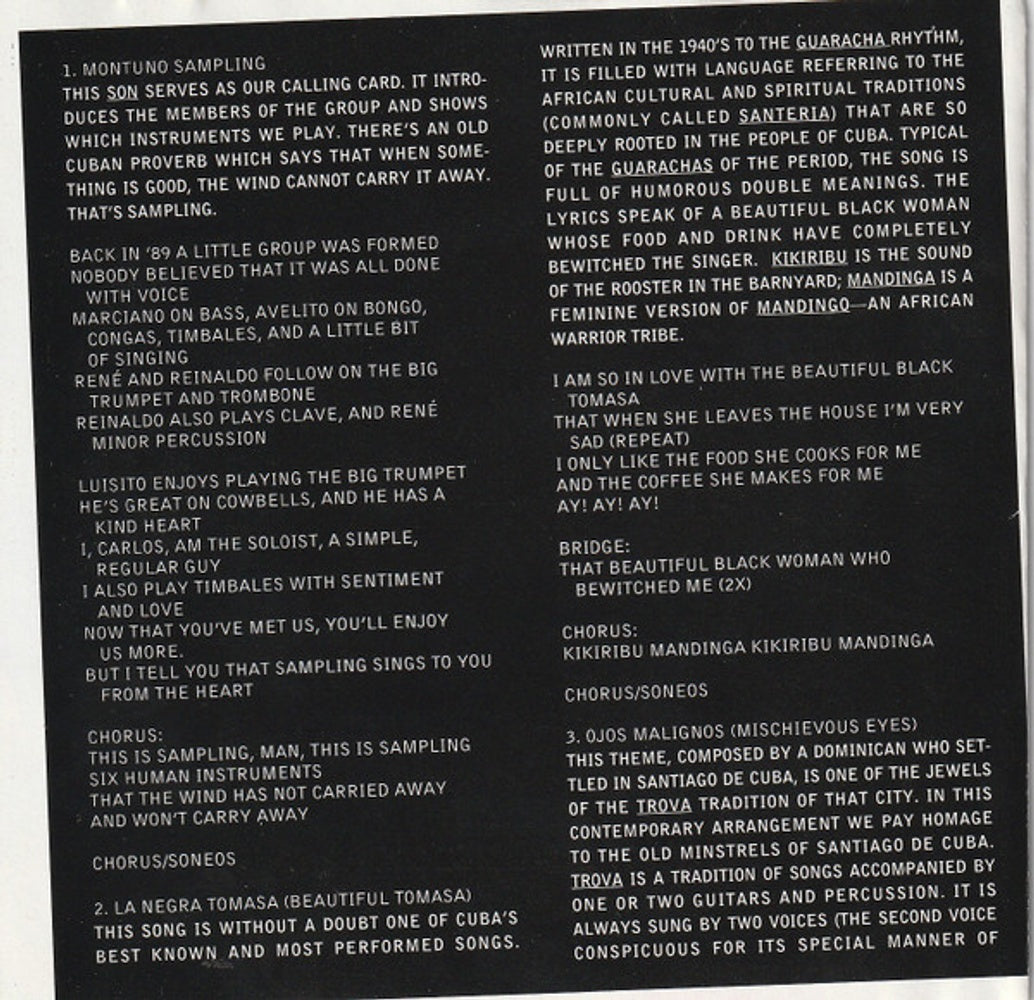 Vocal Sampling – Una Forma Mas (CD)