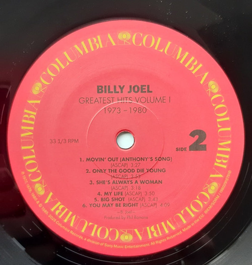 Billy Joel – Greatest Hits Volume I & II (2-LP Vinyl)