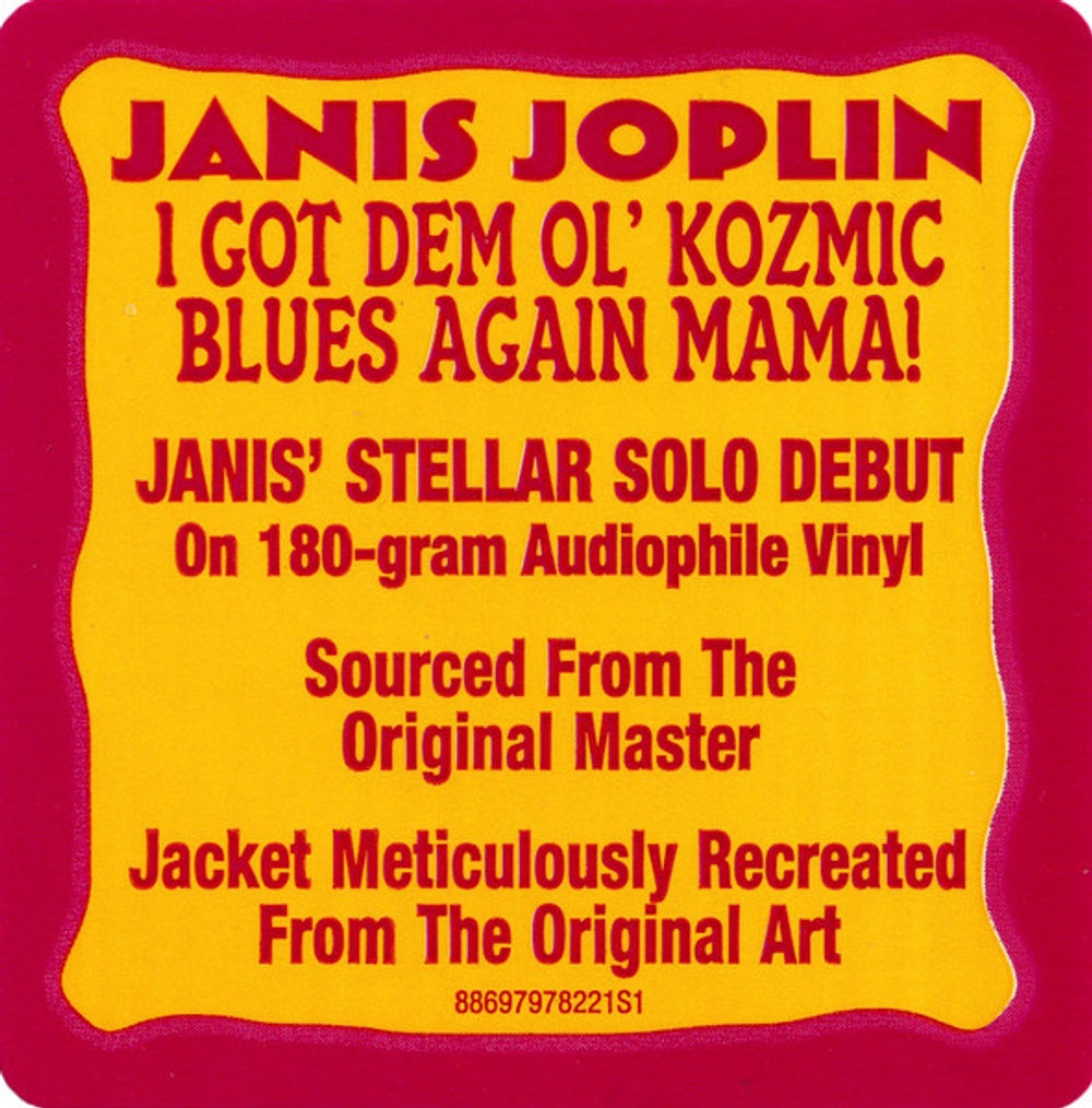 Janis Joplin – I Got Dem Ol' Kozmic Blues Again Mama (LP Vinyl)