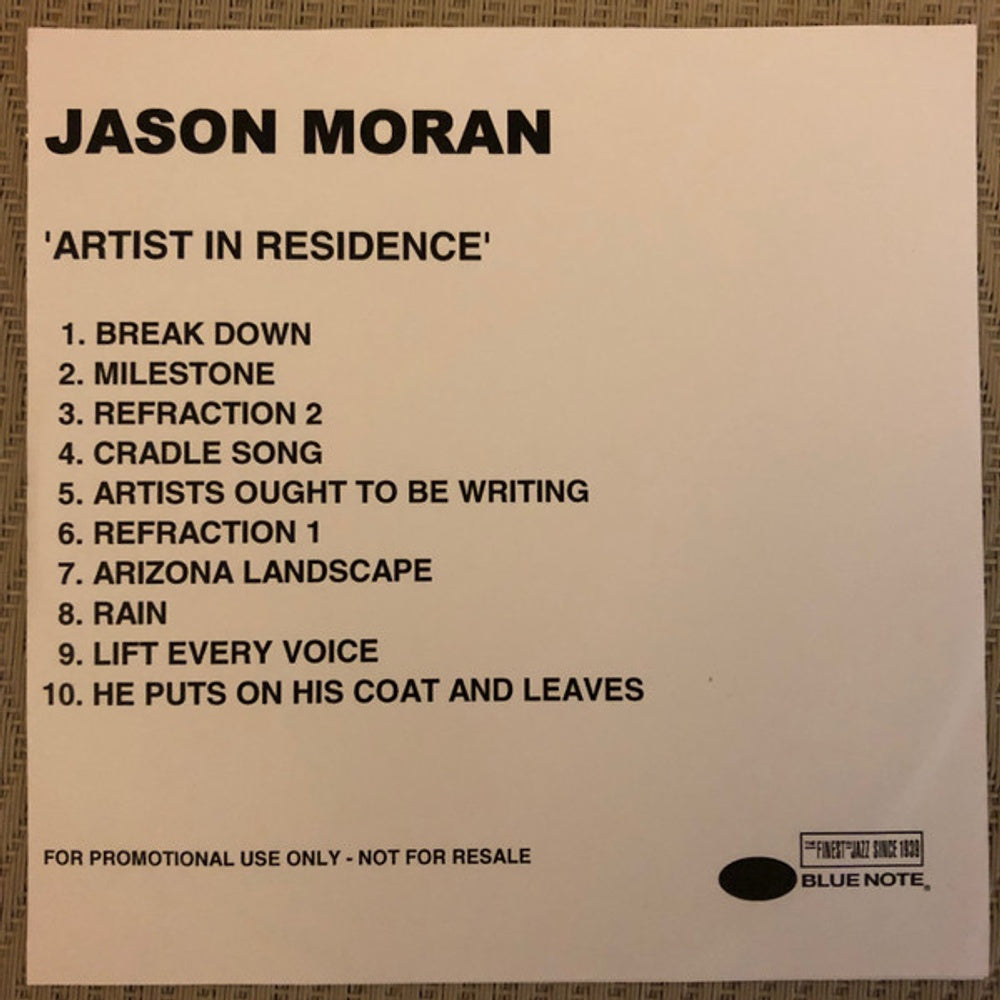 Jason Moran – Artist in Residence (CD)