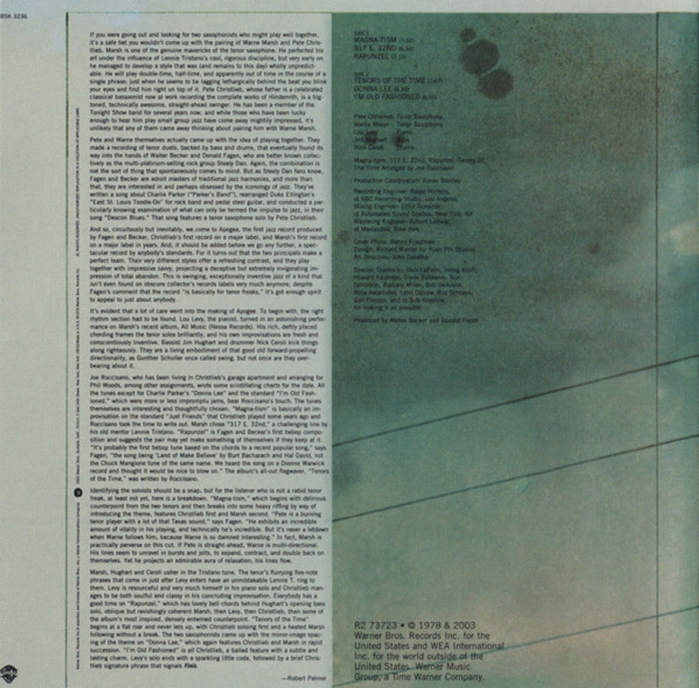 Pete Christlieb – Apogee (CD)