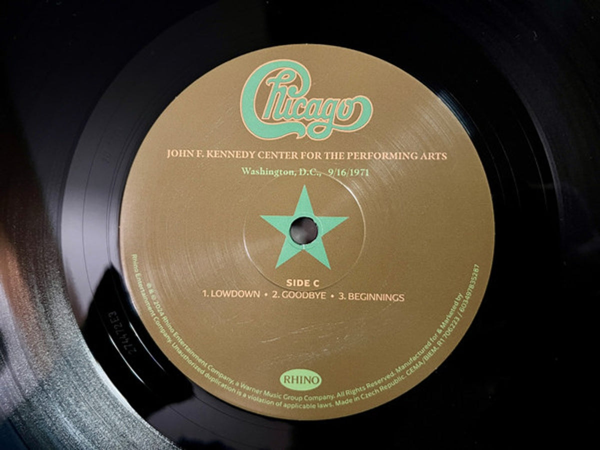 Chicago – At The John F. Kennedy Center For The Performing Arts (3-LP Vinyl)