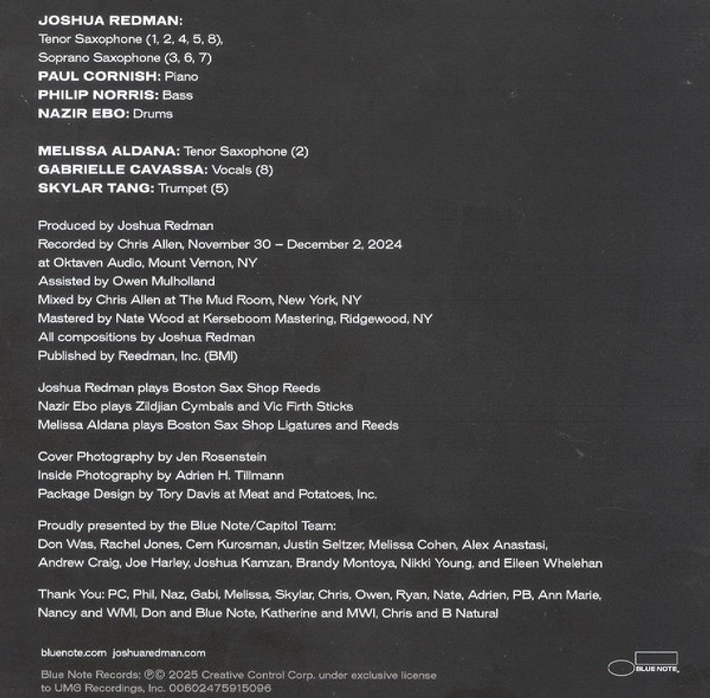 Joshua Redman – Words Fall Short (CD)