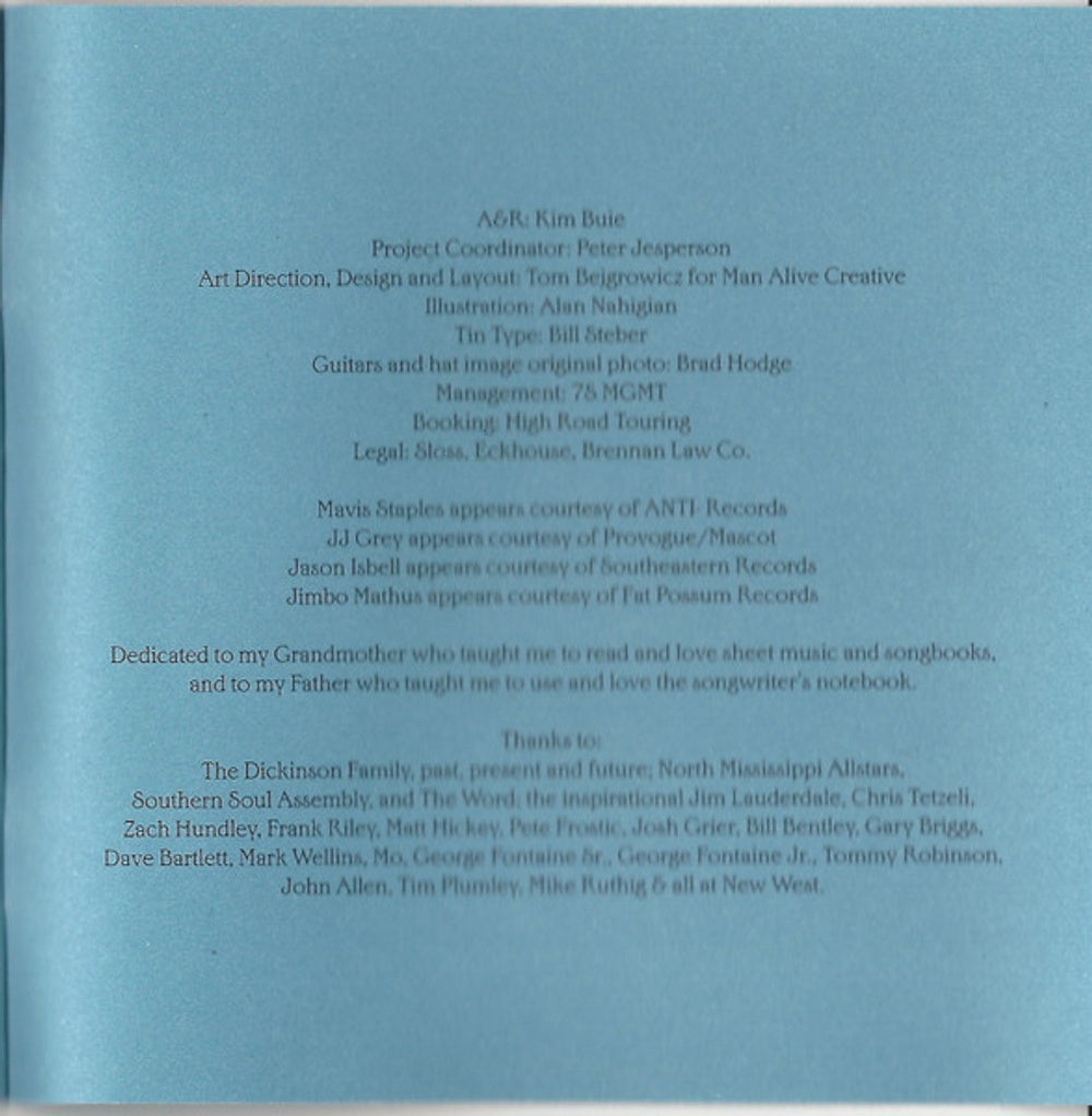 Luther Dickinson – Blues & Ballads (A Folksinger's Songbook) Volumes I & II (CD)