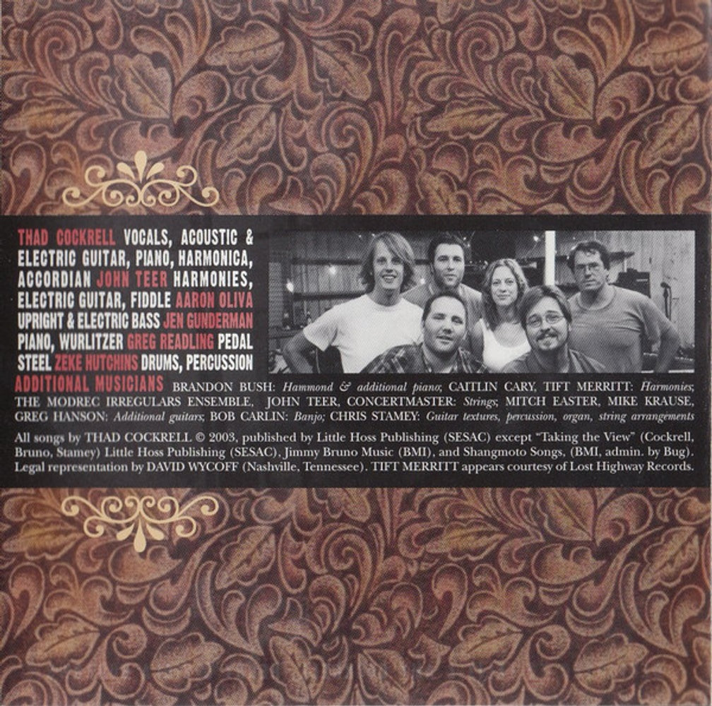 Thad Cockrell – Warmth and Beauty (CD)