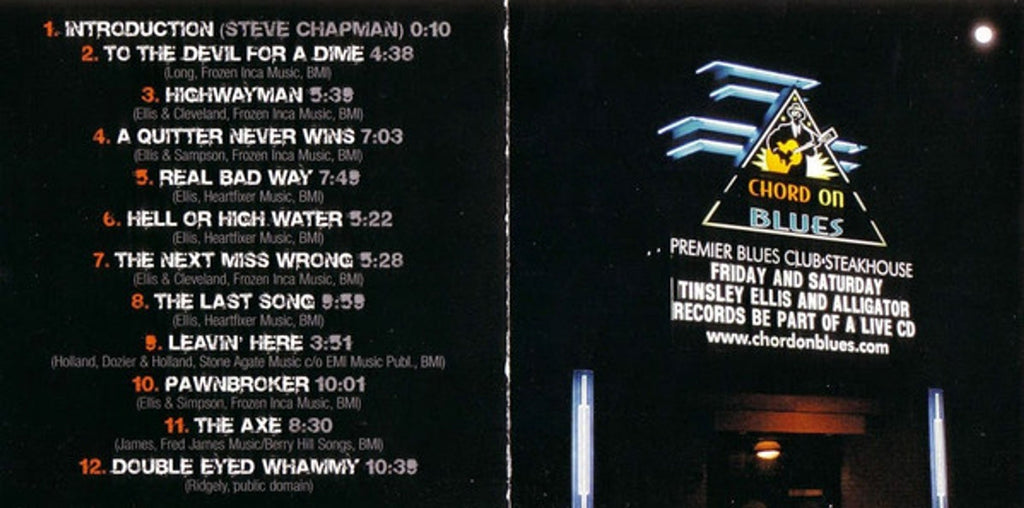 Tinsley Ellis – Live! Highwayman (CD)