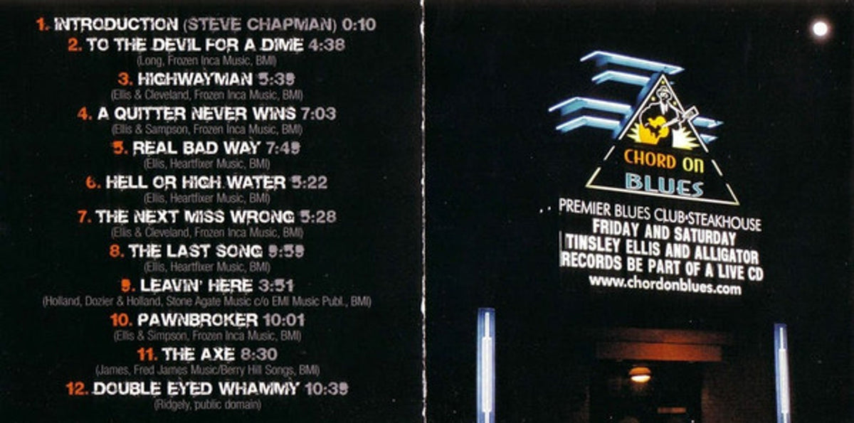 Tinsley Ellis – Live! Highwayman (CD)