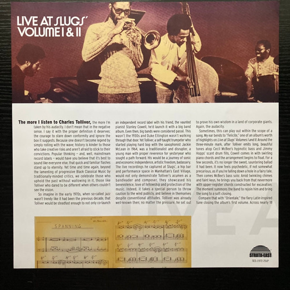 Charles Tolliver – Live At Slugs', Volume I & II (2-LP Vinyl)