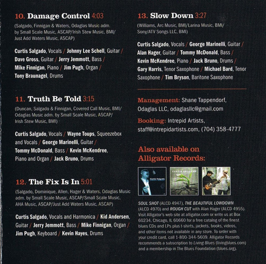 Curtis Salgado – Damage Control (CD)