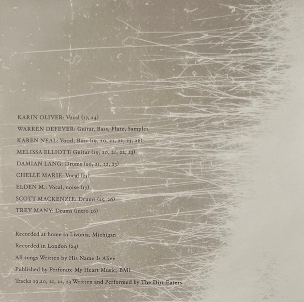 His Name Is Alive – Mouth By Mouth (CD)