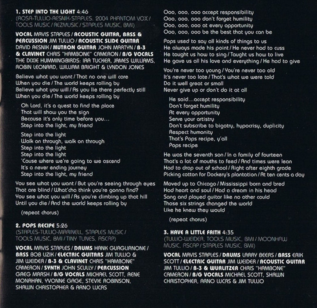 Mavis Staples – Have a Little Faith (CD)
