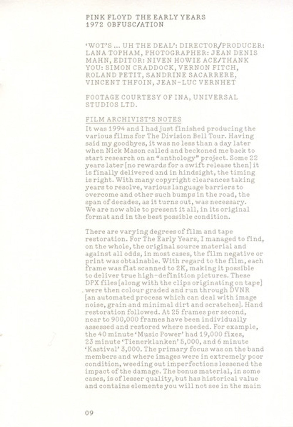 Pink Floyd – 1972 Obfusc/Ation (2-CD/DVD/Blu-ray)