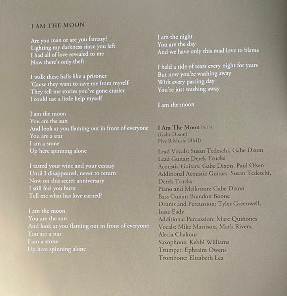 Tedeschi Trucks Band – I Am The Moon: I. Crescent (CD)