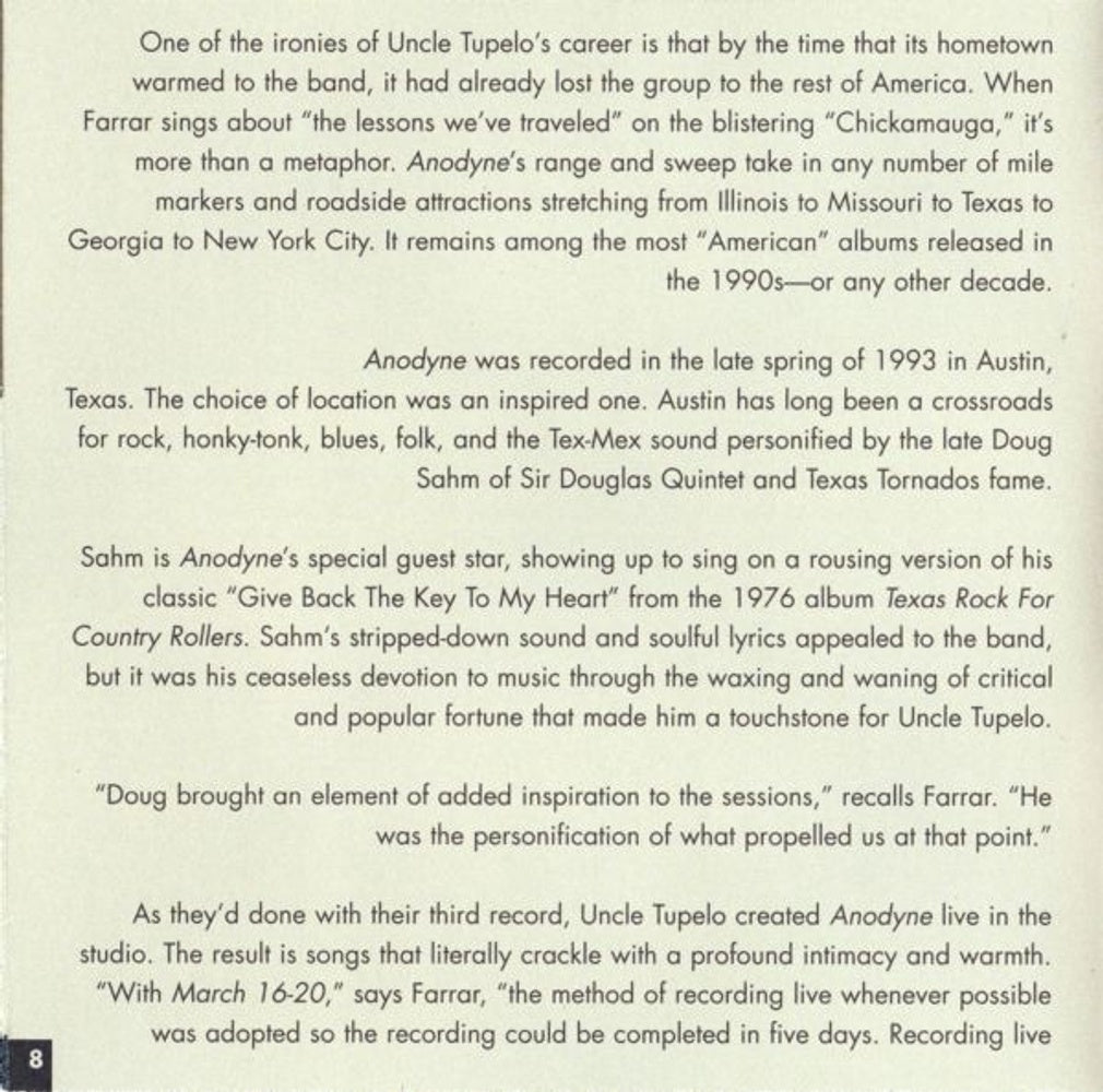 Uncle Tupelo – Anodyne (CD)