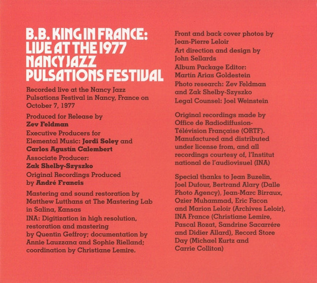 B.B. King – In France: Live At The 1977 Nancy Jazz Pulsations (CD)