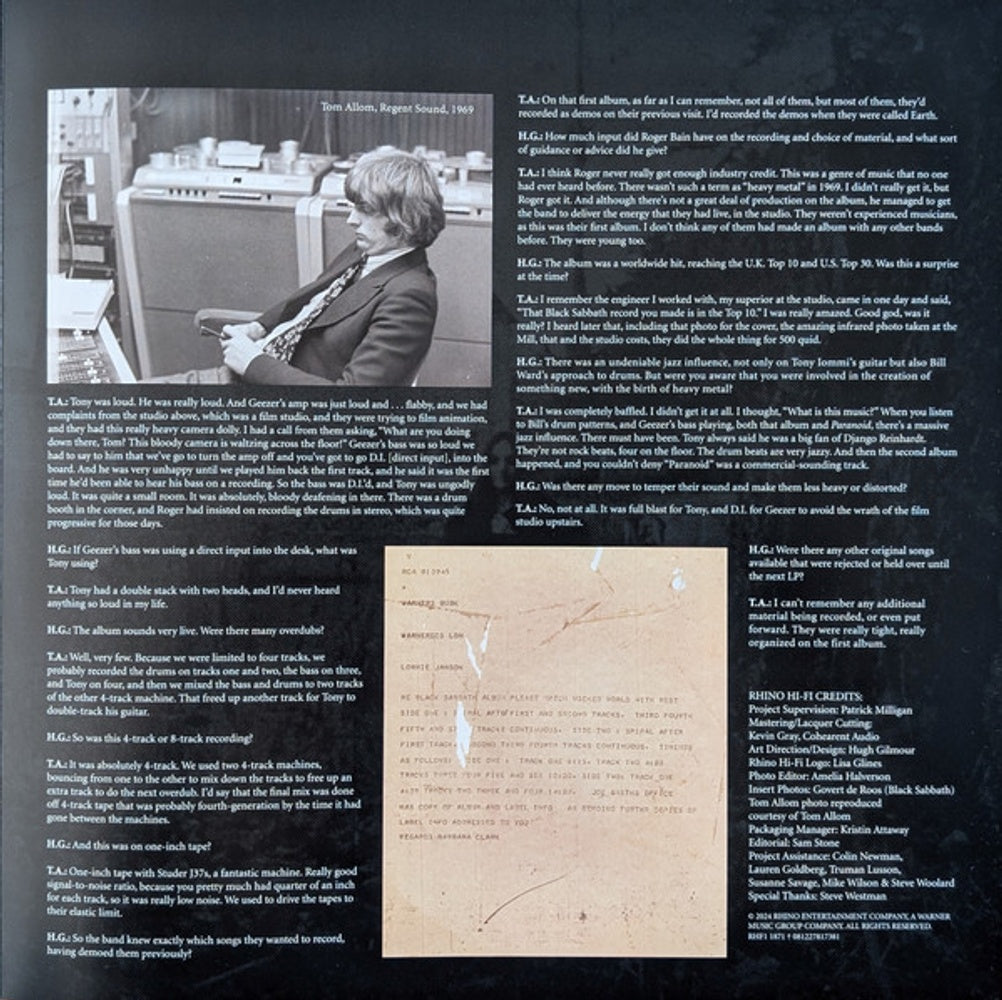 Black Sabbath – Black Sabbath (LP Vinyl)