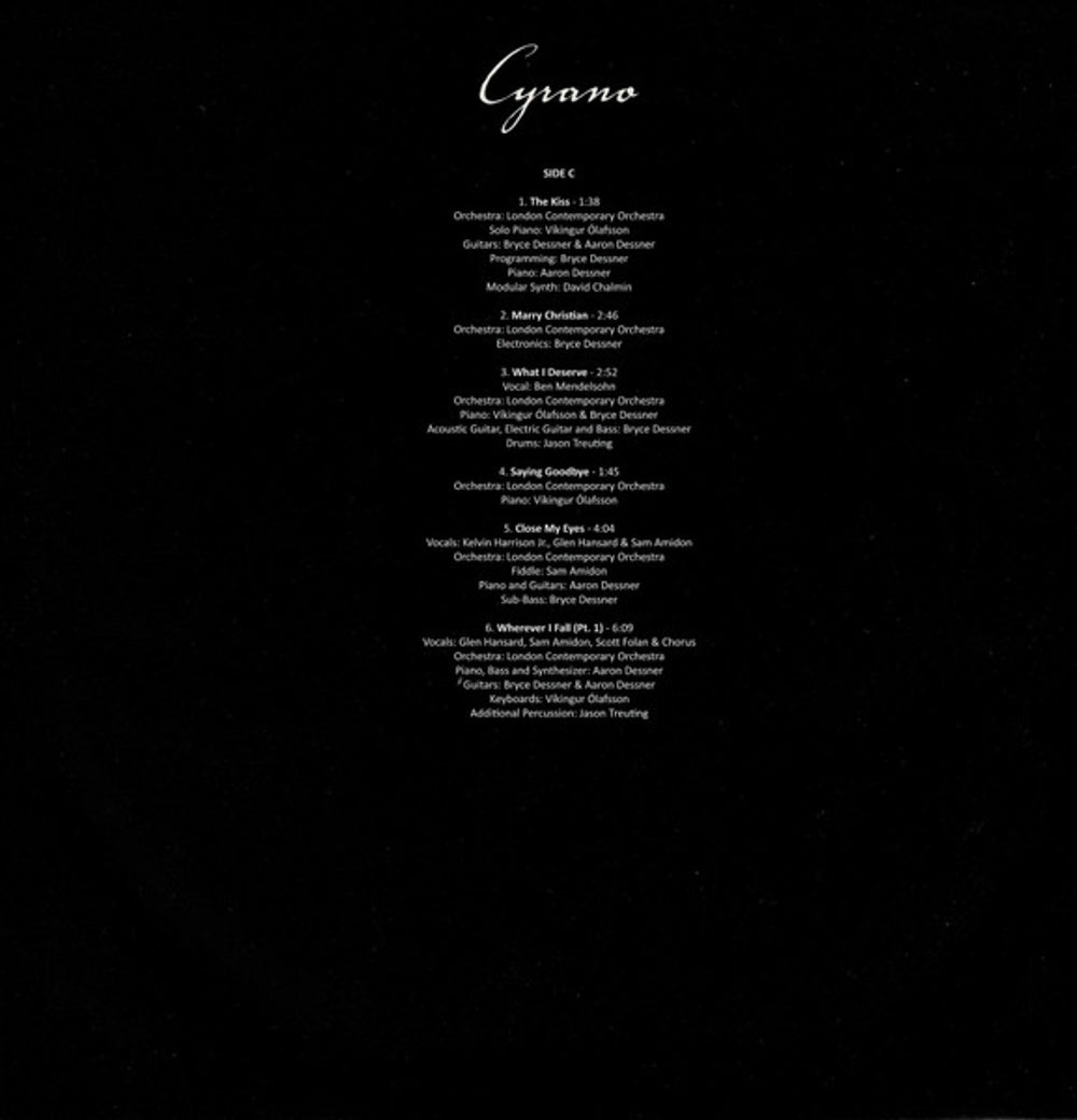 Bryce Dessner & Aaron Dessner – Cyrano: Original Motion Picture Soundtrack (2-LP Vinyl)