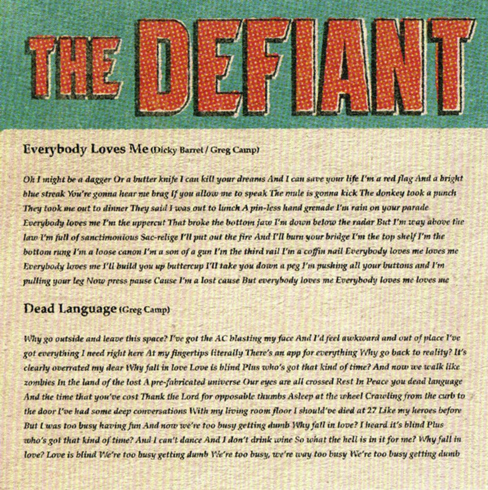 The Defiant – If We're Really Being Honest (CD)