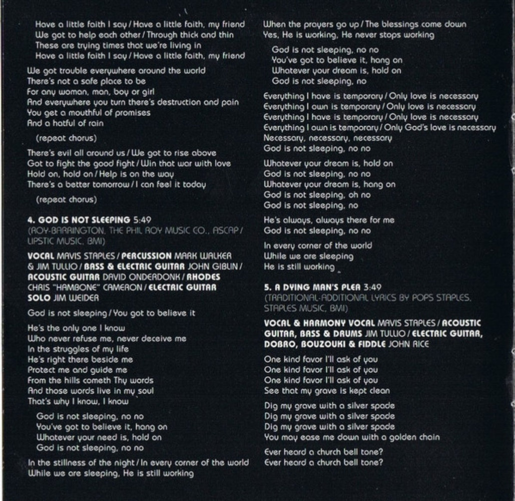 Mavis Staples – Have a Little Faith (CD)
