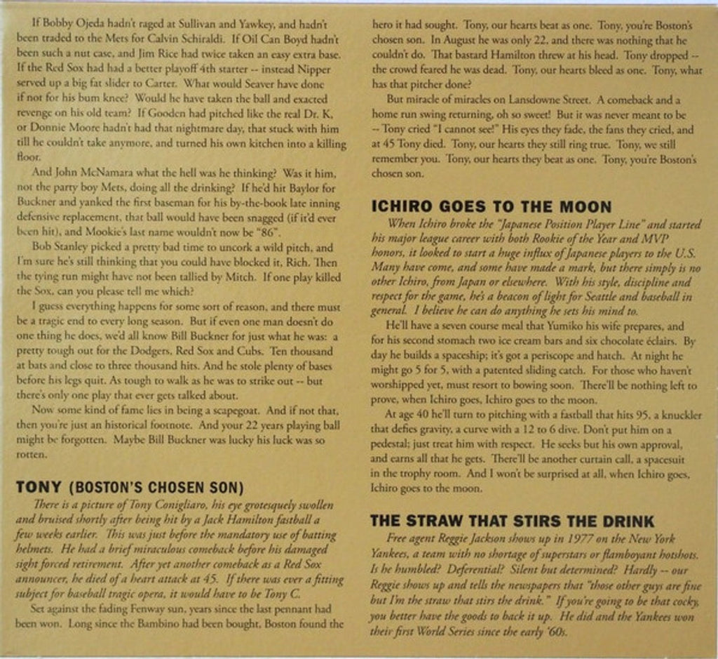 The Baseball Project – Volume 2: High and Inside (CD)