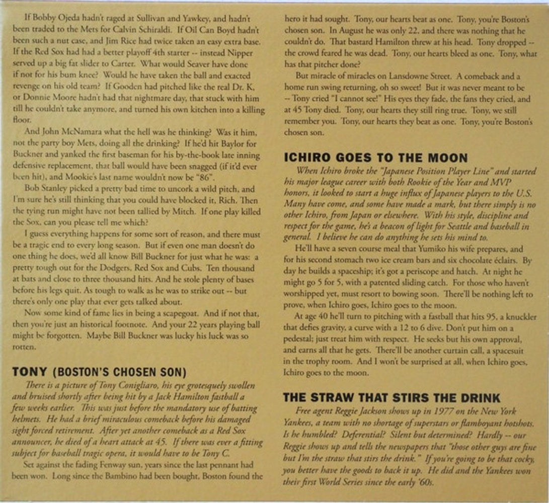 The Baseball Project – Volume 2: High and Inside (CD)