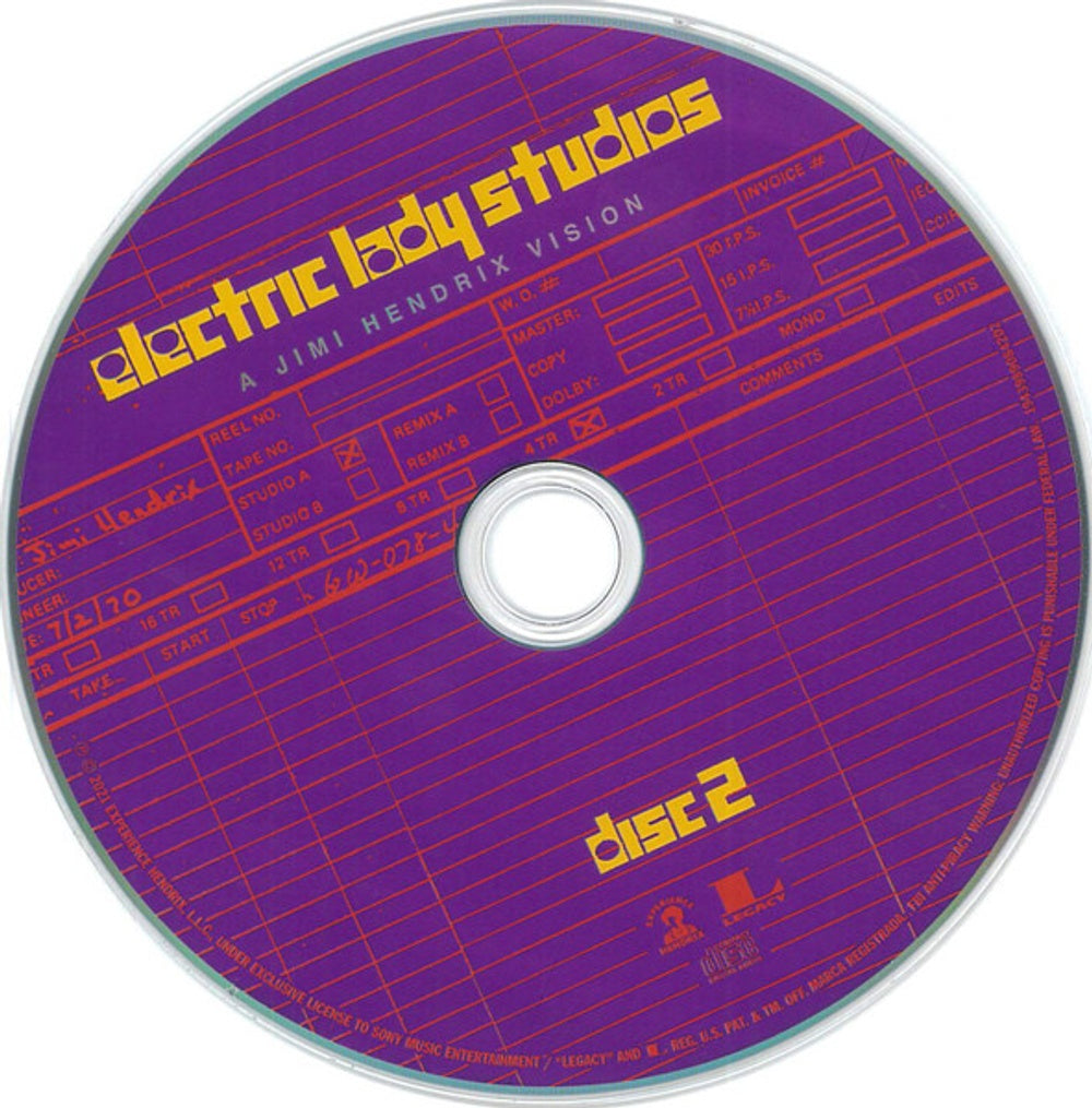 The Jimi Hendrix Experience – Electric Lady Studios: A Jimi Hendrix Vision (3-CD + Blu-ray)