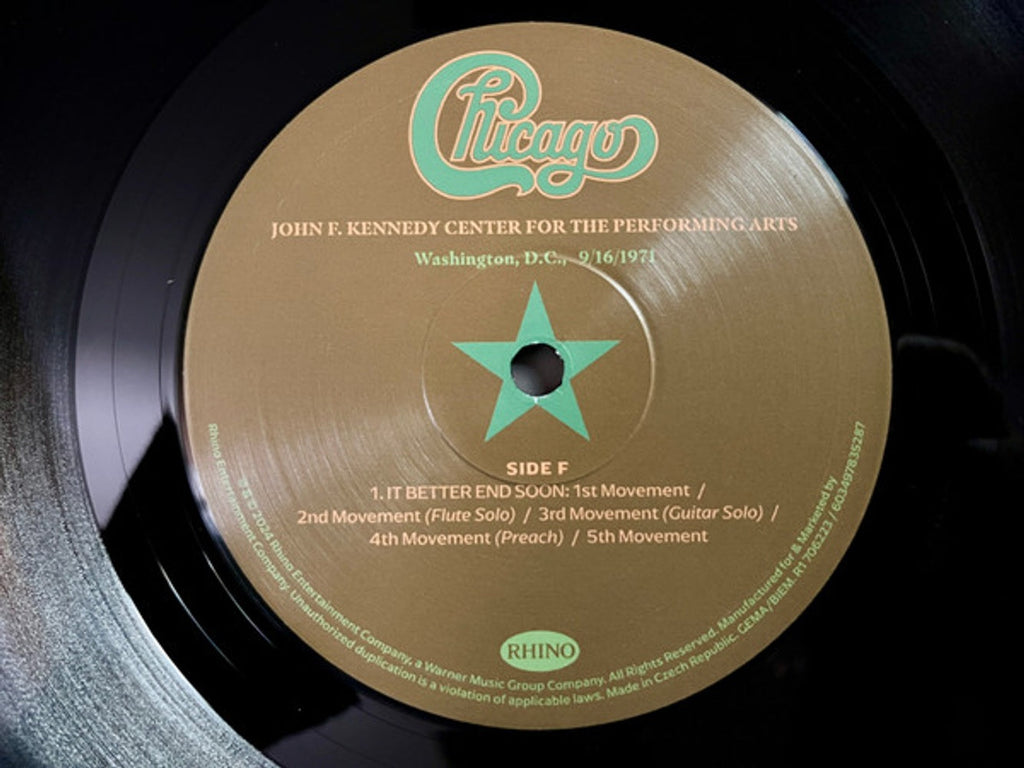 Chicago – At The John F. Kennedy Center For The Performing Arts (3-LP Vinyl)