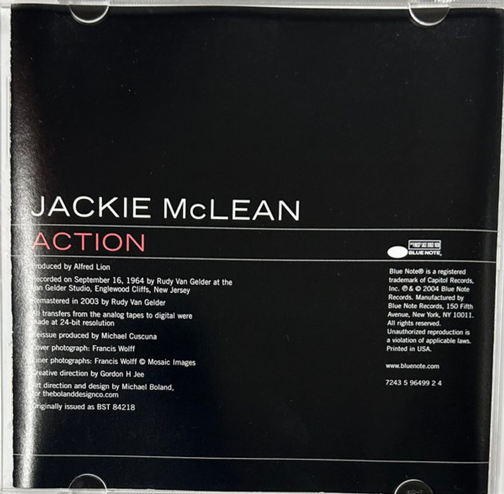 Jackie Mclean – Action (CD)