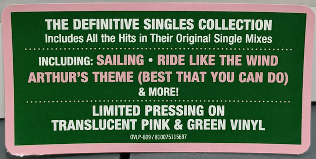 Christopher Cross – All Right: The Worldwide Singles, 1980-1988 (2-LP Pink & Green Vinyl)