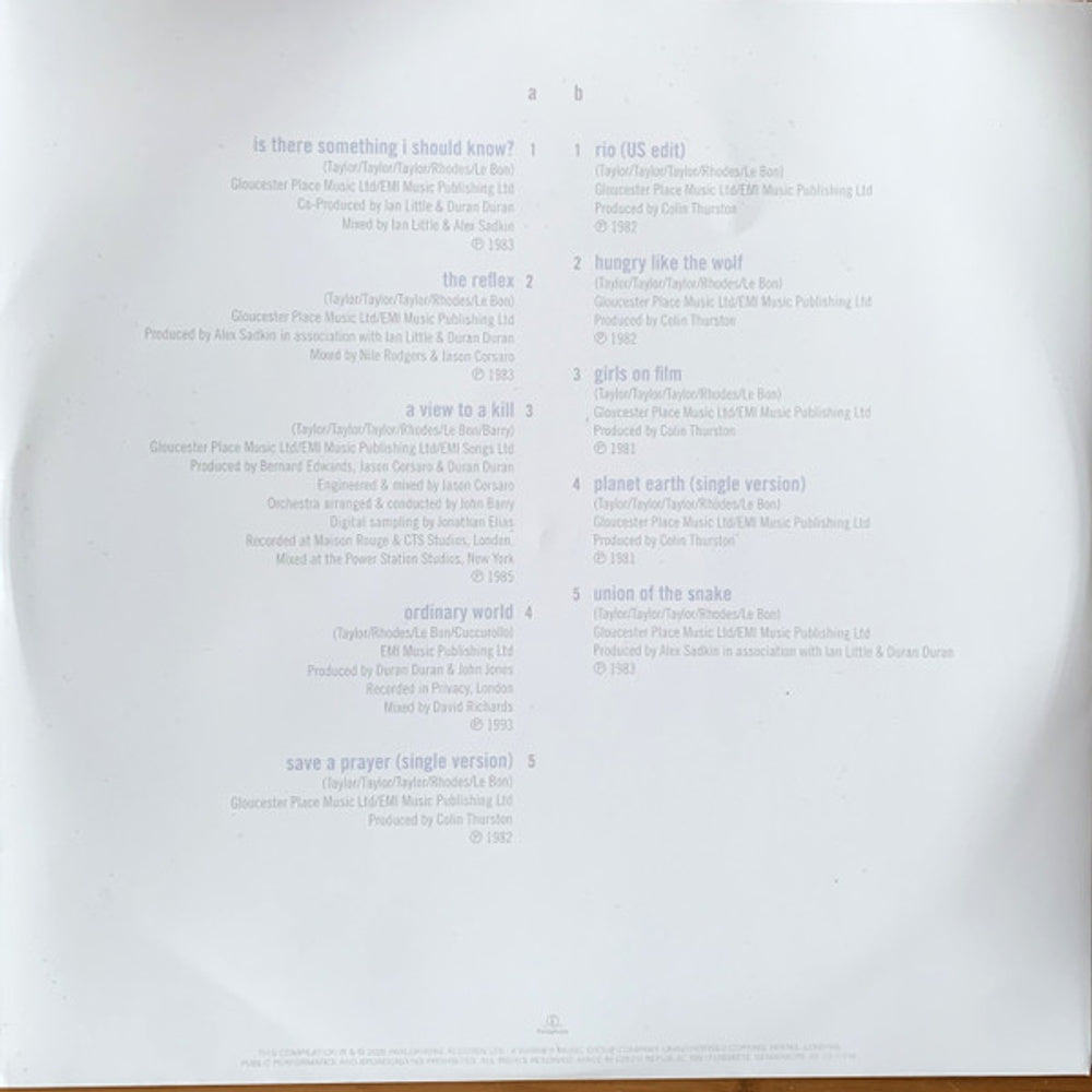 Duran Duran – Greatest (2-LP Vinyl)