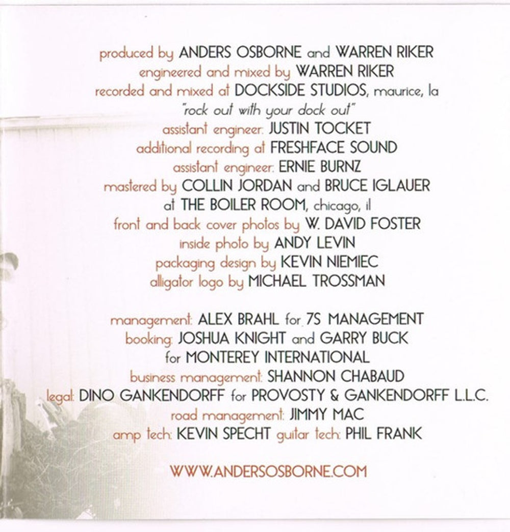 Anders Osborne – Peace (CD)