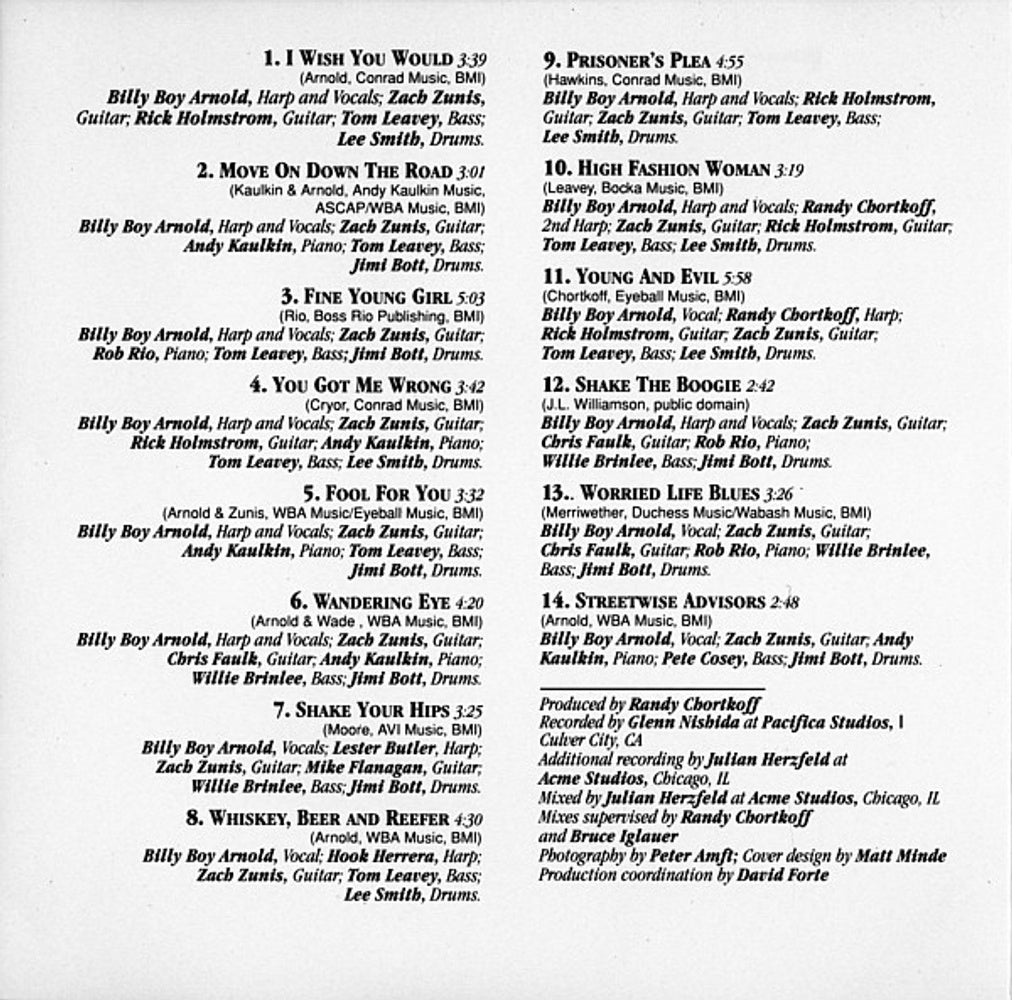 Billy Boy Arnold – Back Where I Belong (CD)