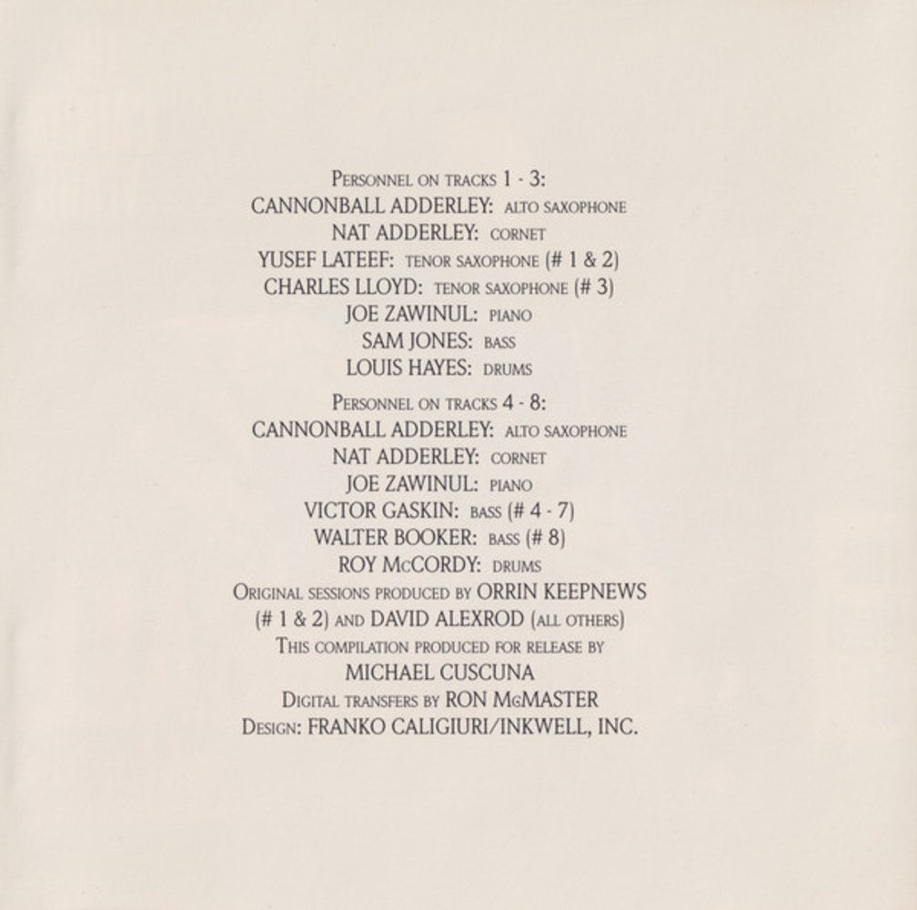 Cannonball Adderley Quintet – Best of the Capitol Years (CD)