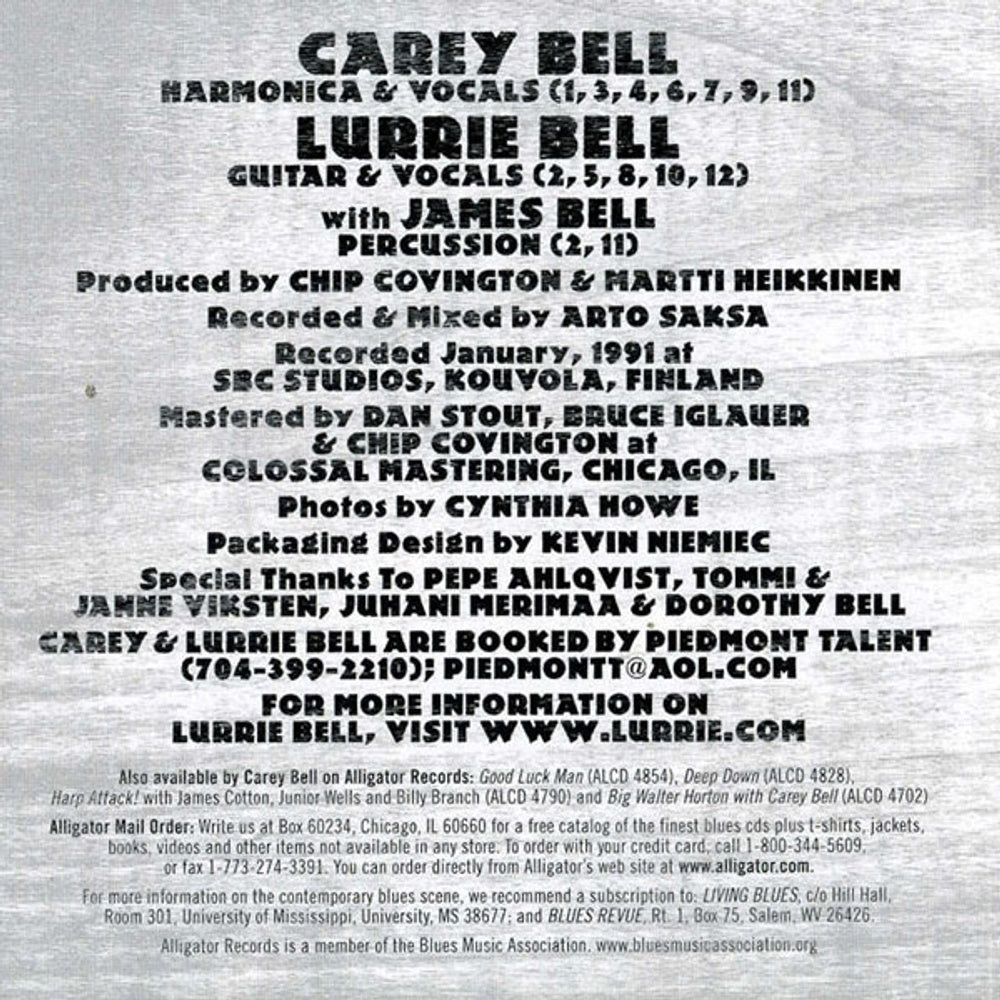 Carey Bell & Lurrie Hill – Second Nature (CD)