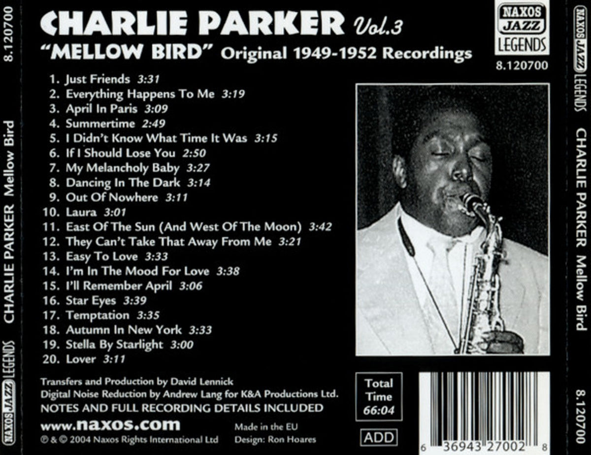 Charlie Parker – Vol. 3: Mellow Bird With Strings (CD)