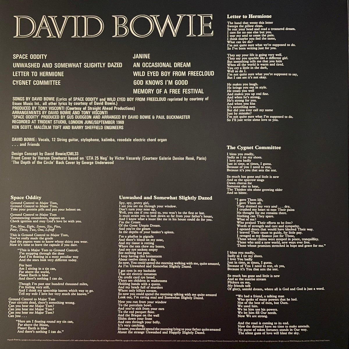 David Bowie – David Bowie Aka Space Oddity (LP Vinyl)