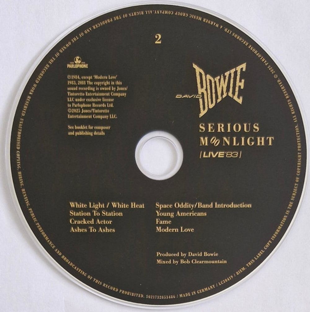 David Bowie – Serious Moonlight, Live 83 (2-CD)