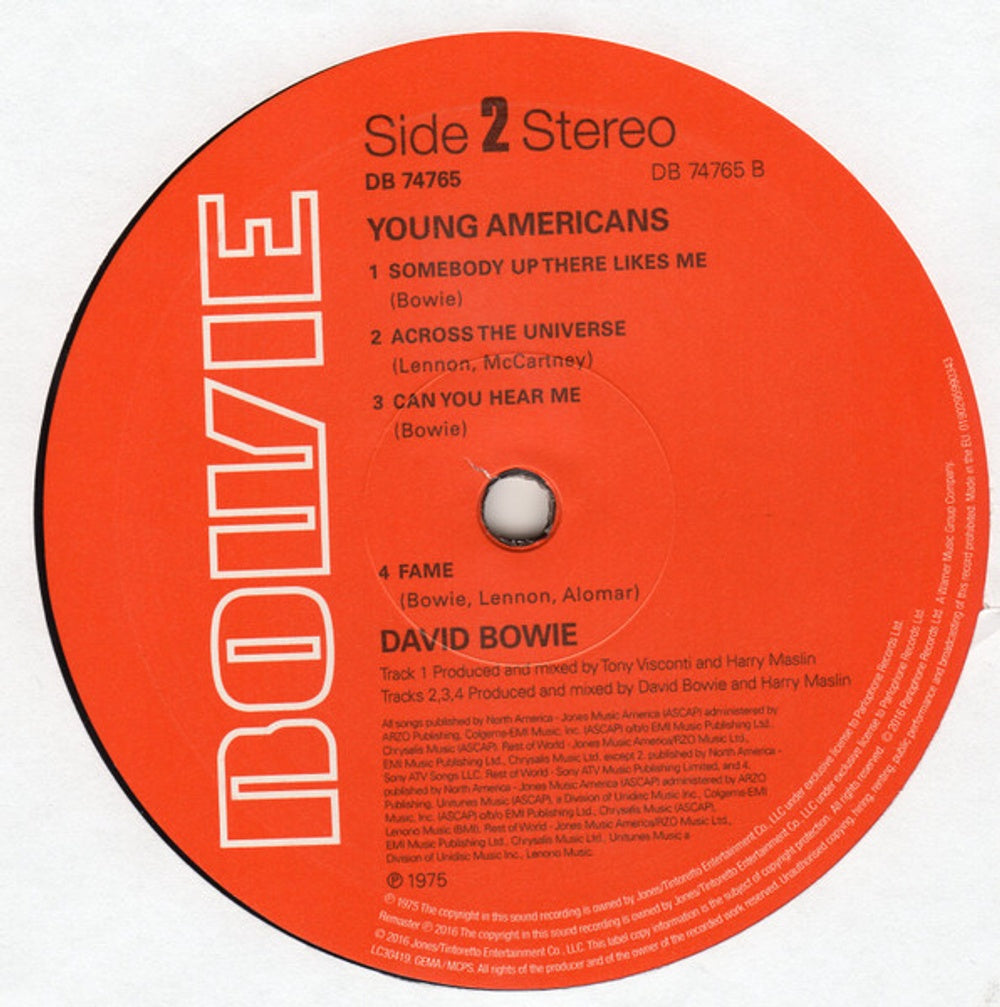 David Bowie – Young Americans: 2016 Remastered Version (LP Vinyl)