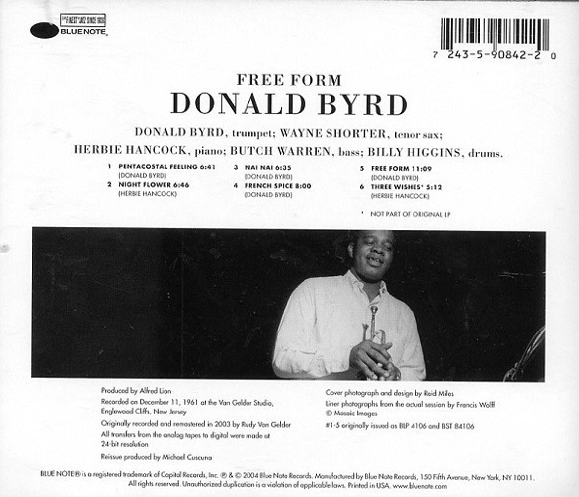 Donald Byrd – Free Form (CD)