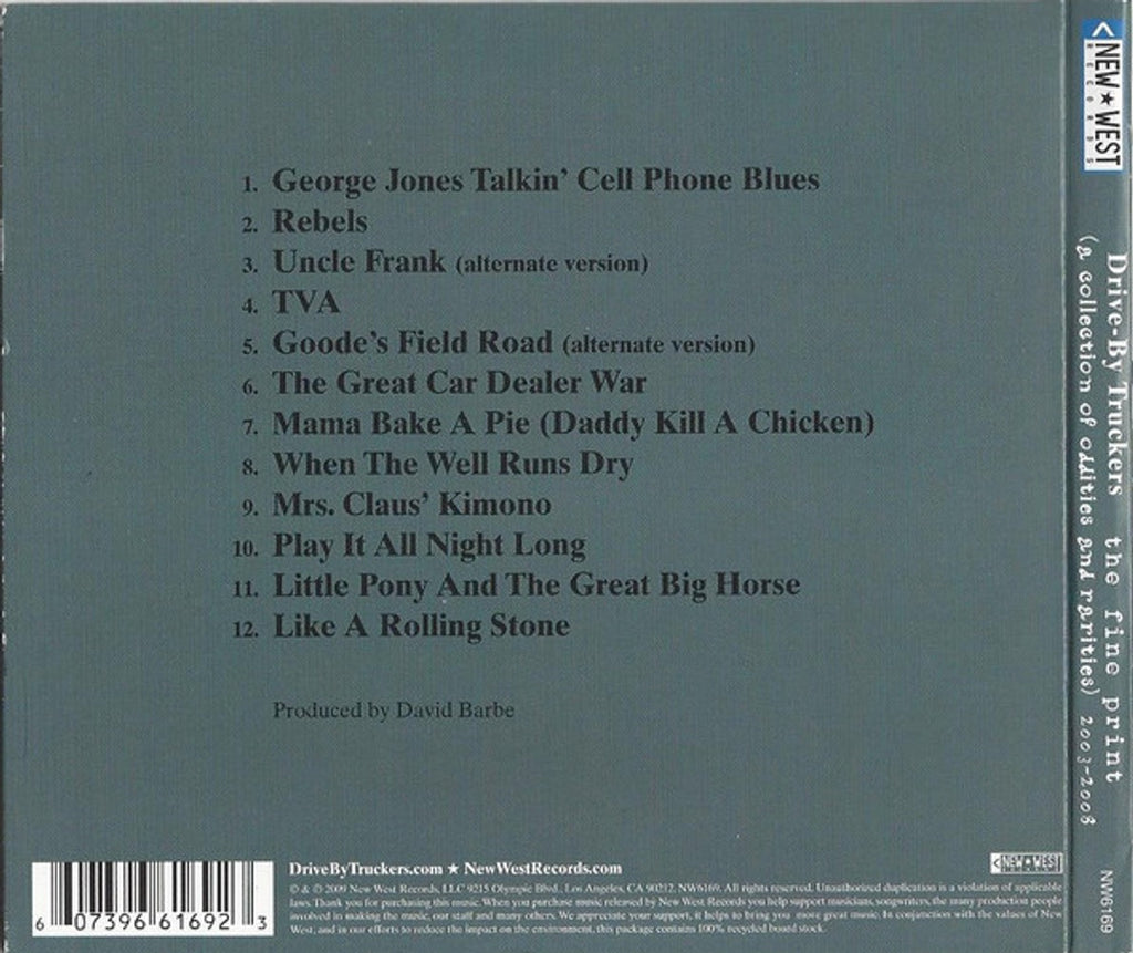 Drive-By Truckers – Fine Print (CD)