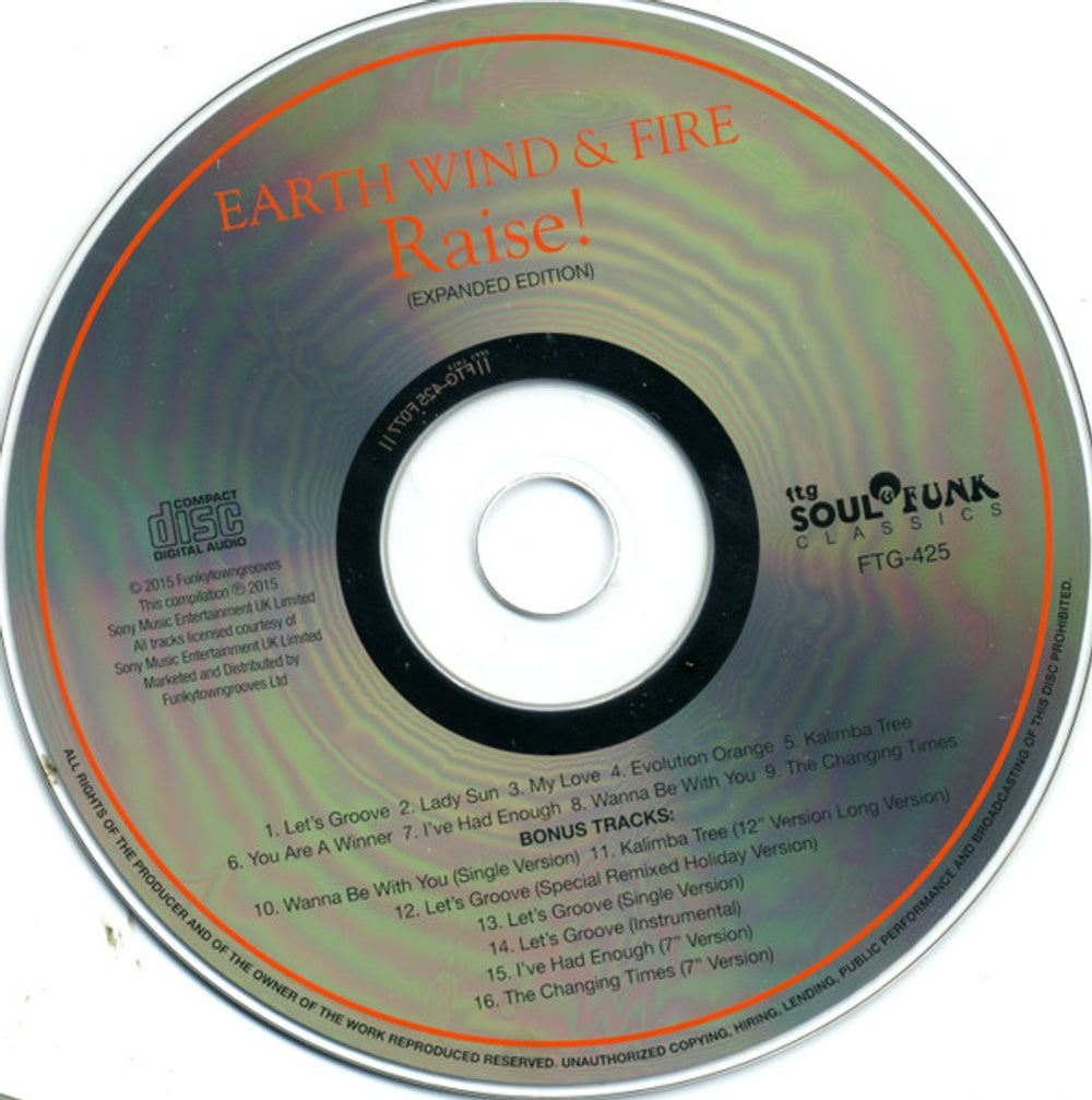 Earth, Wind & Fire – Raise (CD)