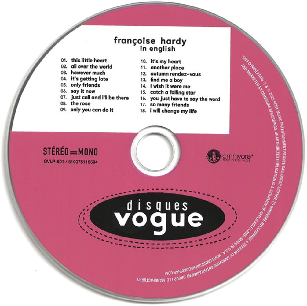Francoise Hardy – In English (CD)