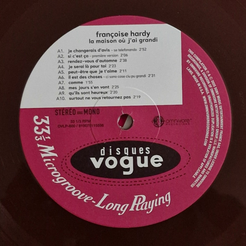 Francoise Hardy – La Maison Ou J'ai Grandi (LP Brown Vinyl)